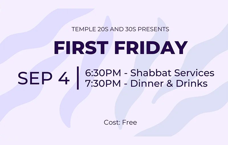 T3 First Friday Shabbat Dinner