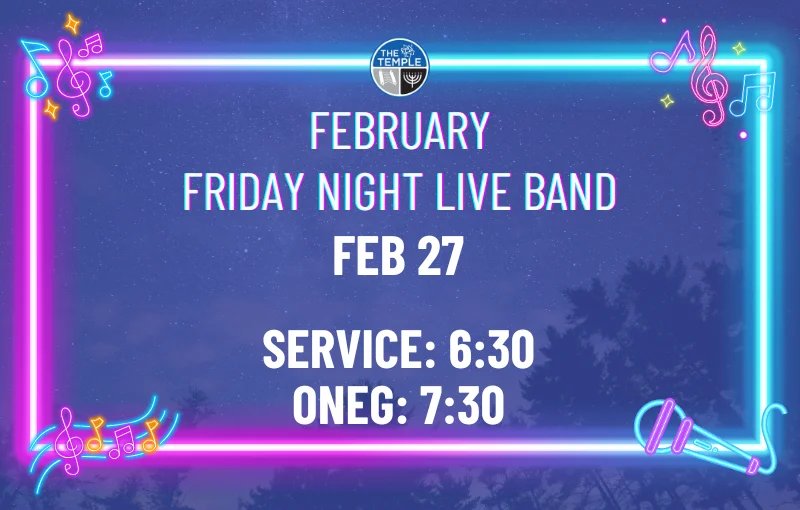 Shabbat Services with FNL Band - Honoring Bernie Simms
