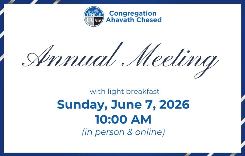 The Temple's Annual Meeting