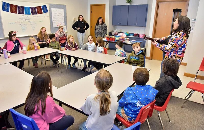 singing in a religious school classroom