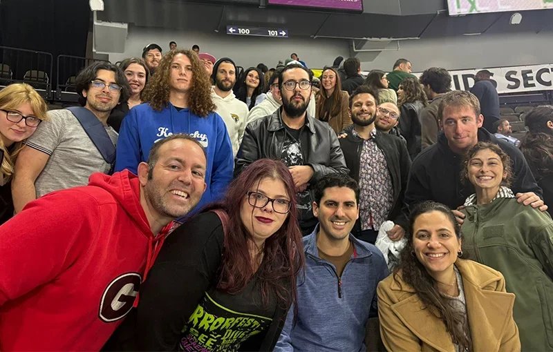 20s 30s group at sporting event