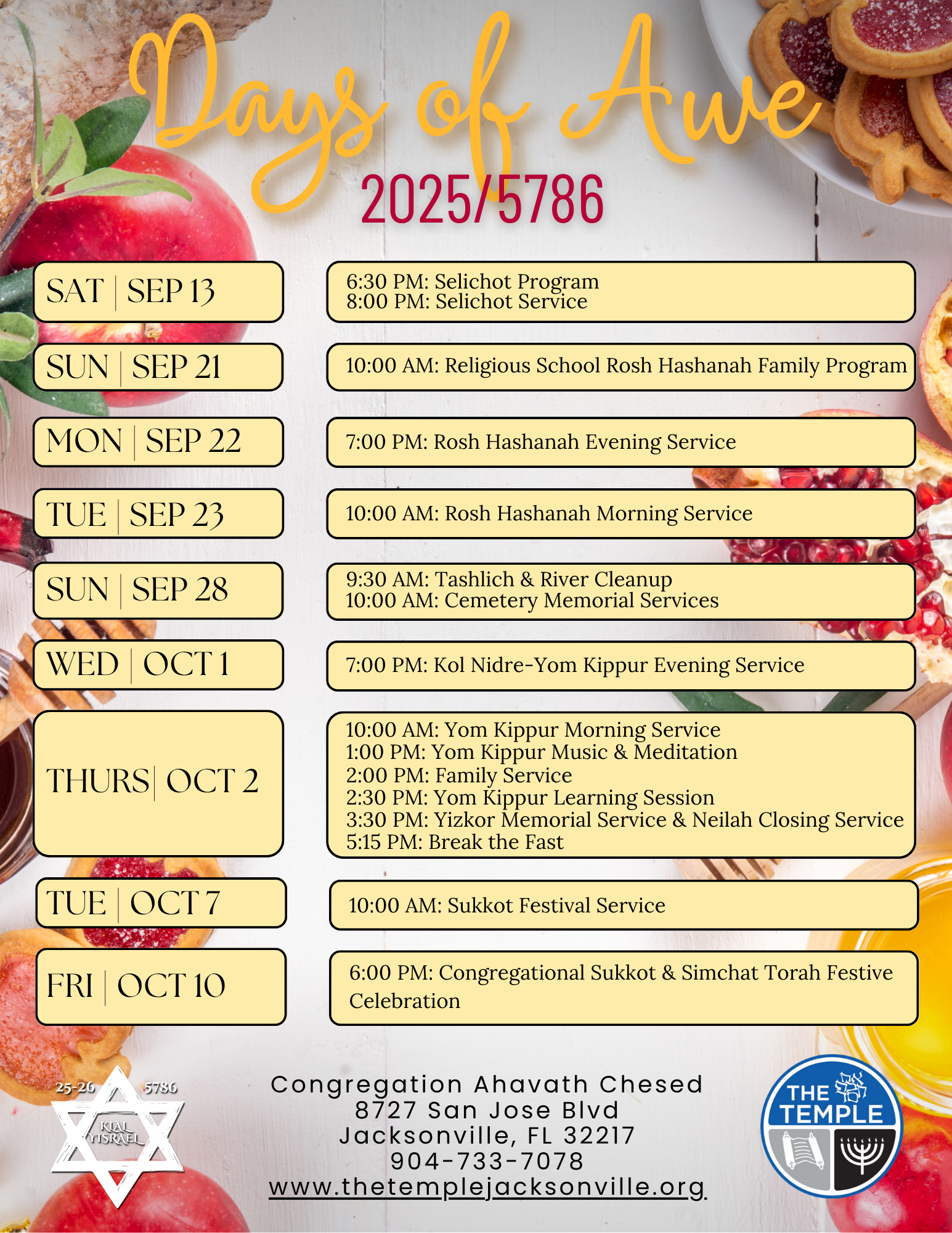 DOA Schedule DOA Schedule