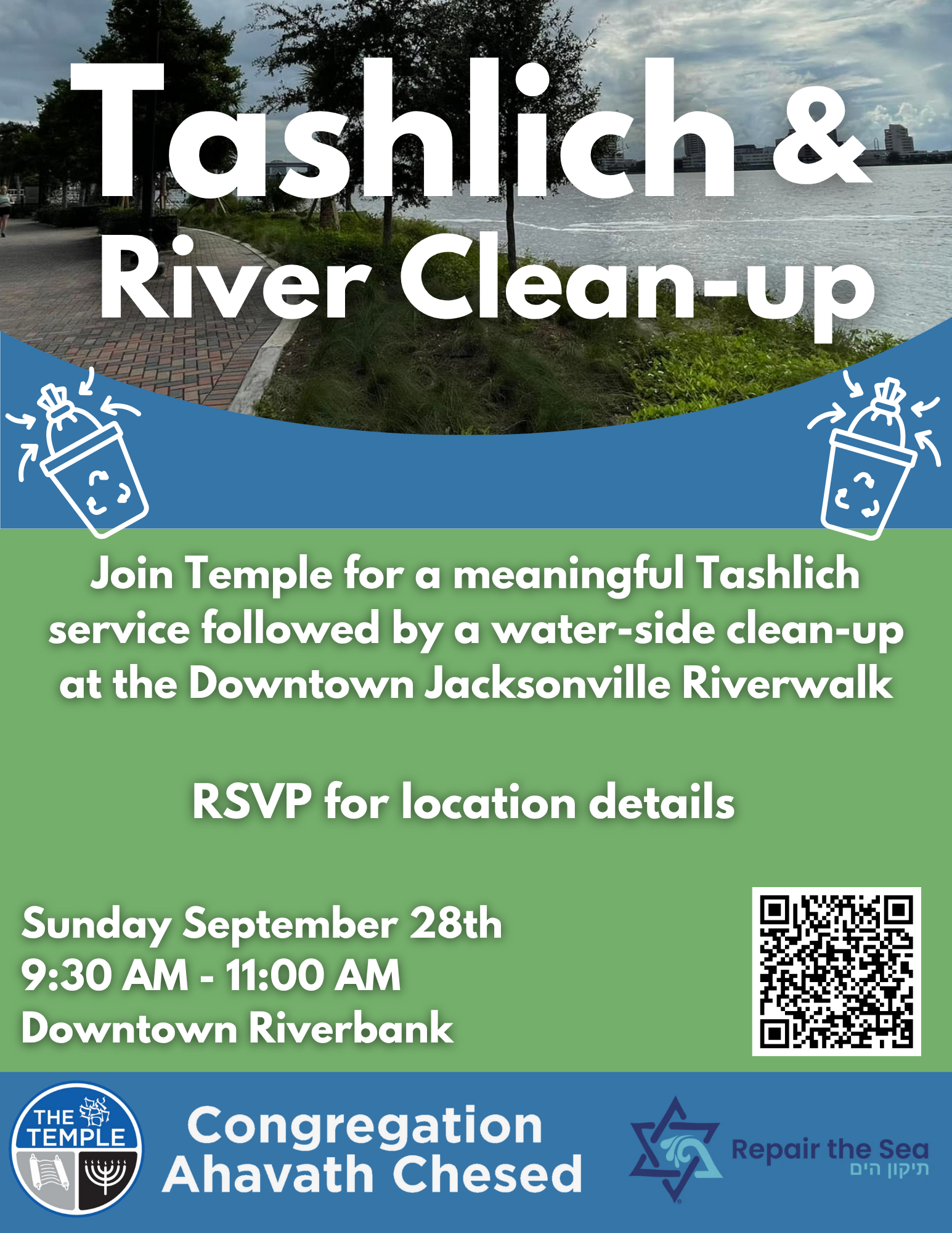 rivercleanup Tashlich & River Clean-up